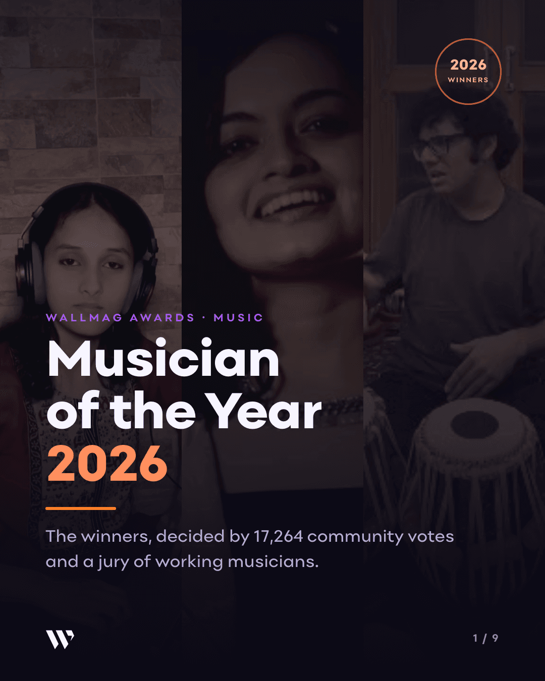 Announcing the Winners — WallMag Musician of the Year Awards 2026 post feature image
