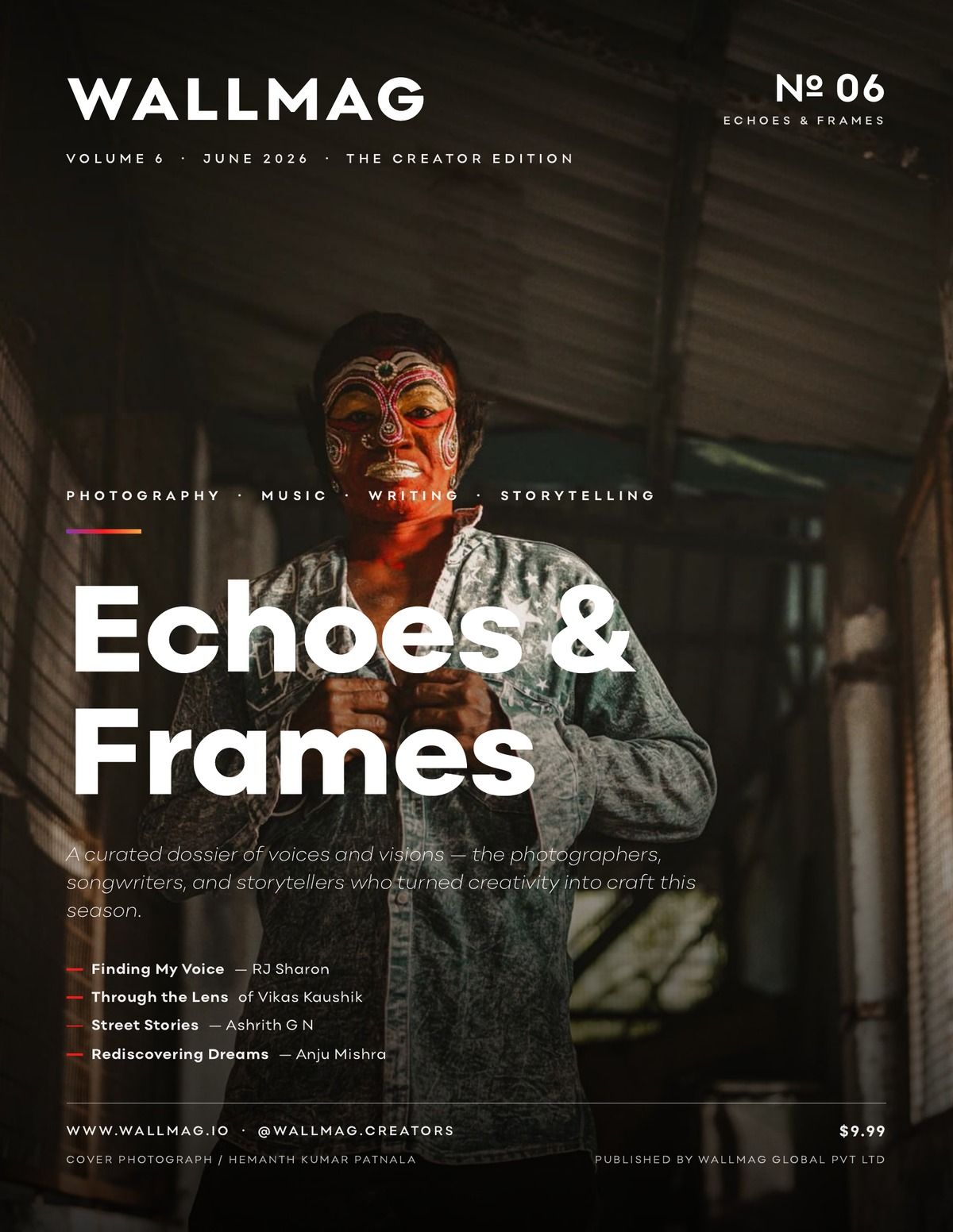 WallMag Creator Magazine — Echoes & Frames — Volume 6 cover