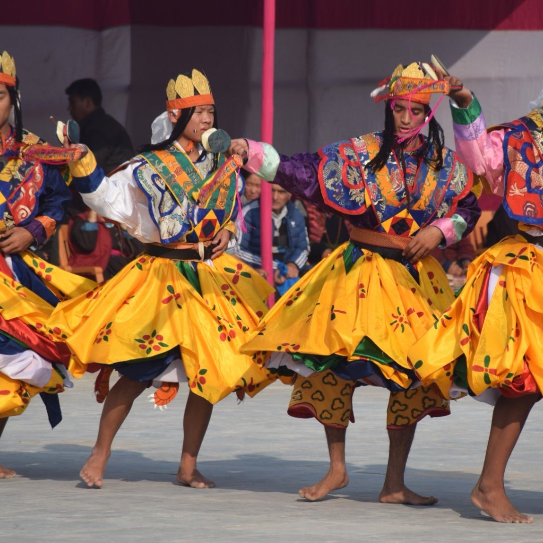 Traditional mask dance