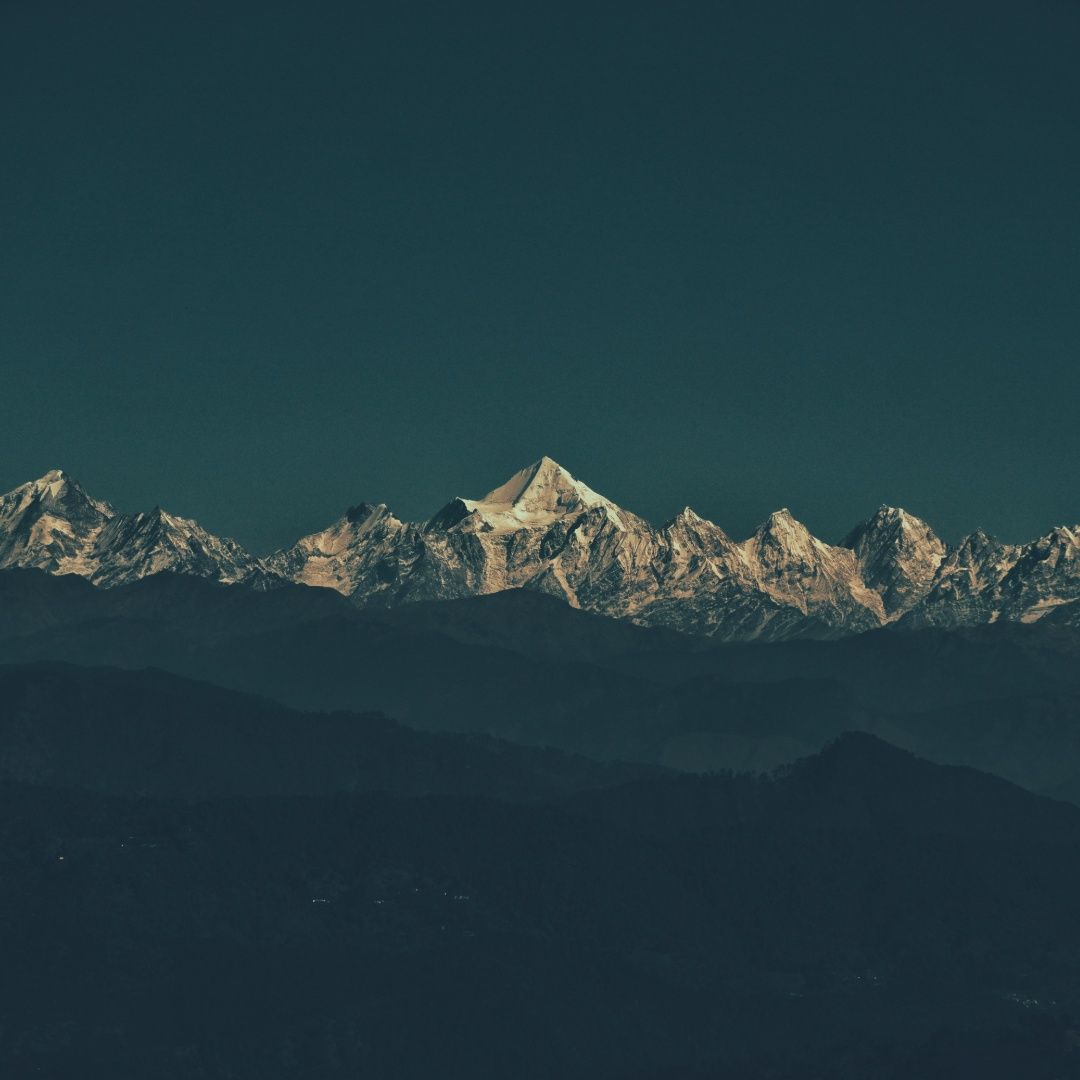 Crown of Kausani: Trishul, Nanda Devi and Nanda Kot Peaks