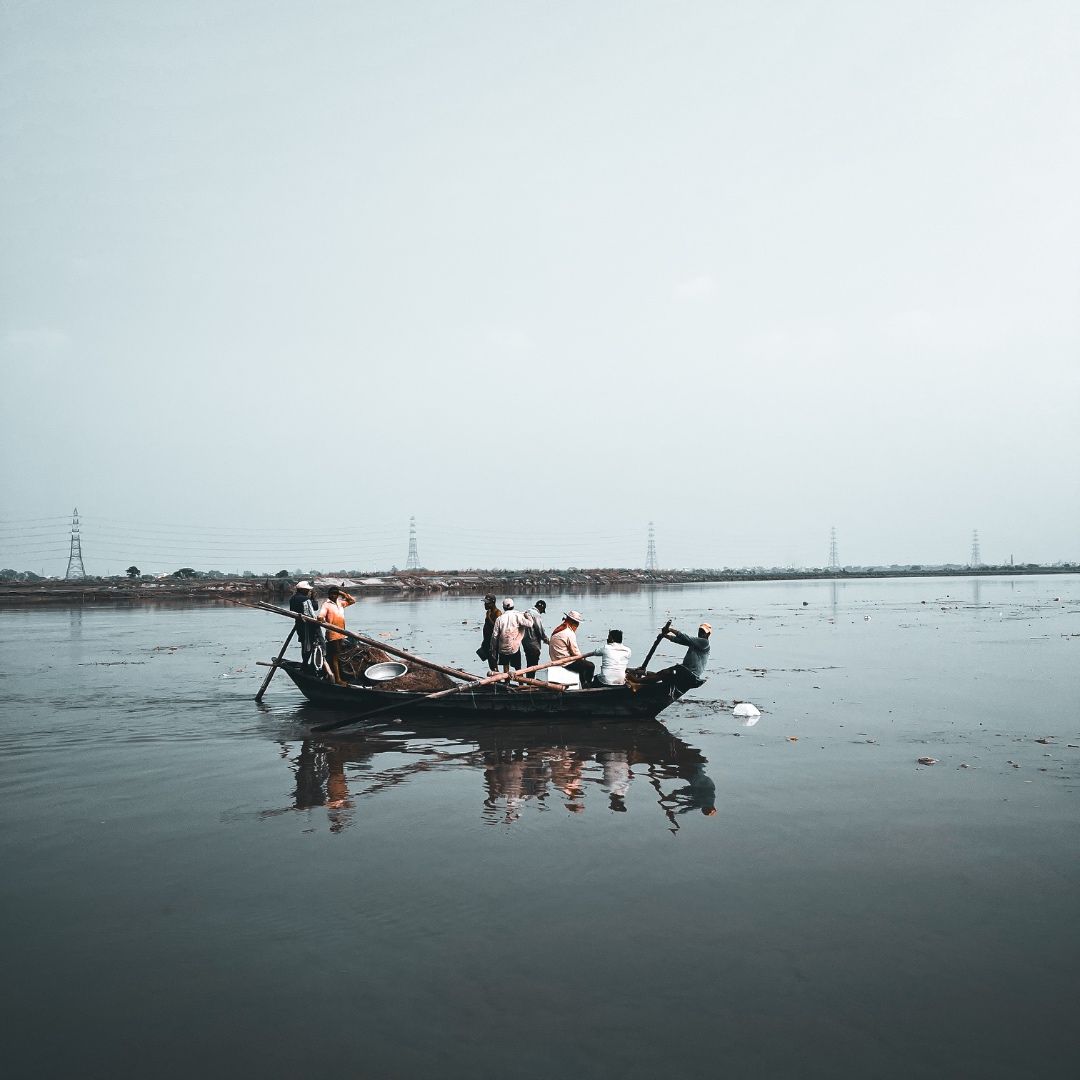 Boat at flood